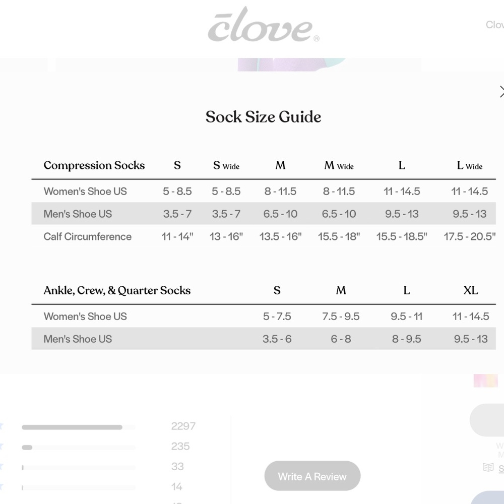 NWT | Clove Compression Socks #With Love | Sz S, M, L - Picture 4 of 4